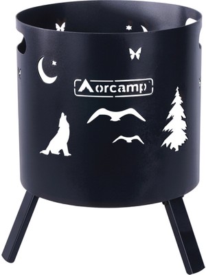 Özgürce Büyük 34 cm Çapında Doğa Temalı Şömine Ateş Çukuru