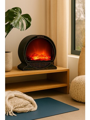 Özgürce Şömine LED Lamba, Gerçek Alev Görünümü, Dayanıklı Malzeme, Ev ve Ofis Için