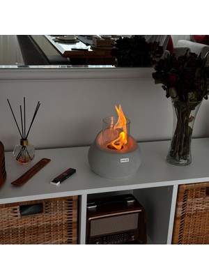 Özgürce Şömine Etna Ateş Çukuru Masaüstü 500ML Bioethanol Yakıt Seti