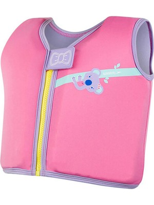Speedo Koala Printed Float Vest Iu Pinkpurp Unisex Çocuk Pembe Can Yeleği