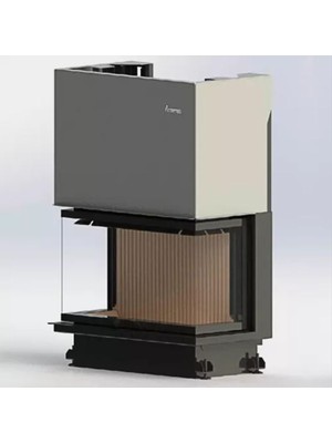 Özgürce Şömine Haznesi Crystal 80 Eco 3 Tarafı Açık Ithal