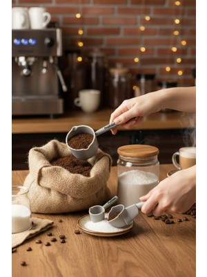 Akinco Ölçü Kaşığı Şeker Kahve Un Erzak Ölçü Kaşığı - 3 Lü Ölçü Kaşığı