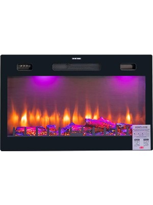 Özgürce Şık ve Modern Isıtmalı Elektrikli Şömine, Sıcak Atmosfer Için Ideal