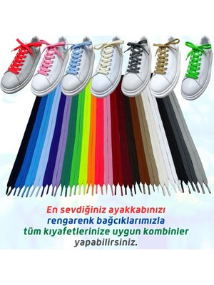 Palwin Exclusive 120 cm Ayakkabı Bağcığı, Yassı Çift Katmanlı Örgülü Nike Adidas Vans Için Bağcık