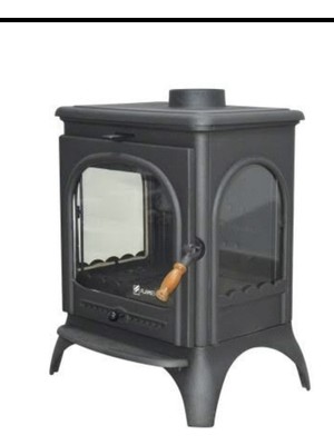 Özgürce Şık ve Dayanıklı Döküm Şömine Soba, 3 Taraf Cam ile Sıcaklık ve Estetik Sağlar