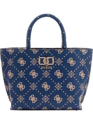 Guess Emelie Logolu Mini Kadın Lacivert El Çantası HWGP9928750-NLO