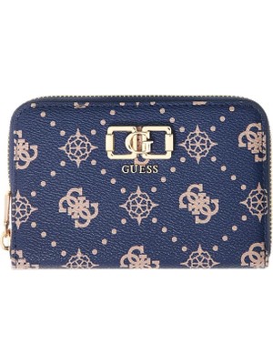 Guess Emelie Logolu Orta Boy Fermuarlı Kadın Lacivert Cüzdan SWGP9928140-NLO