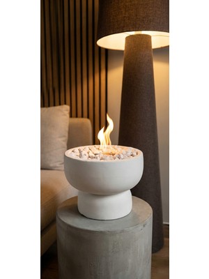 Özgürce El Yapımı Modern Mini Masaüstü Dekoratif Şömine