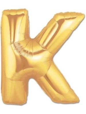 Ceviz Medikal K Harf Folyo Balon Altın Renk 40 Inç