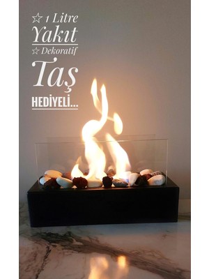 Özgürce Şömine Yakıtı 1l, Bacasız Bioethanol ile Güzel Atmosfer Keyfi