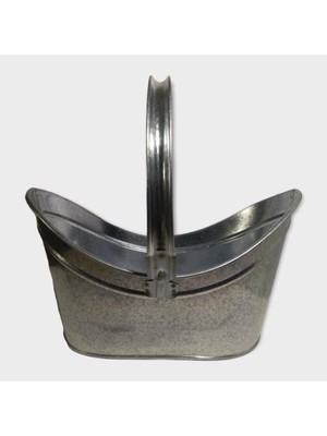 Özgürce Galvaniz Beşik Model Taşınabilir Fırın ve Şömine Sobalı Bahçe Dekoru