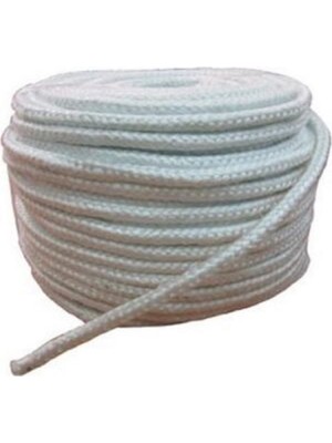 Özgürce Yanmaz Fitil, Şömine Soba Camı Için 7 mm 2 Metre, Güvenli Isıtma