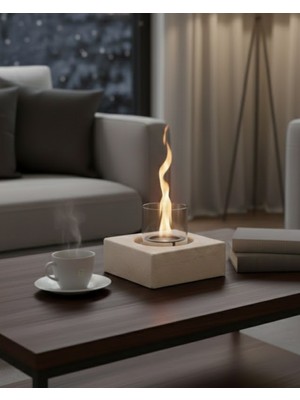 Özgürce Şık Masaüstü Bioethanol Şömine, Sıcak Atmosfer Hissini Artırır