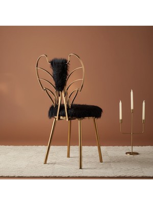 HediSelim Melek Gold Prenses Tasarım Sandalye