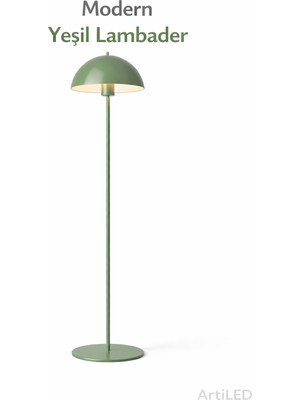 ARTILED Artıled Mantar Başlıklı Metal Lambader - Modern Köşe Aydınlatması - Dekoratif Salon Okuma Lambası