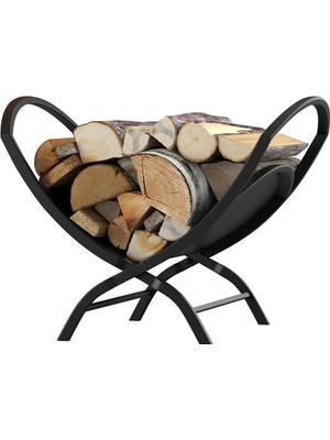 Özgürce Katlanabilir Metal Odunluk Standı, Pratik ve Şık Depolama Çözümü