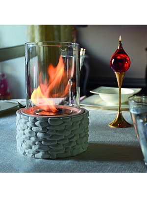 Özgürce Şık ve Sıcak Atmosfer Yaratıcı Bioethanol Masaüstü Şömine