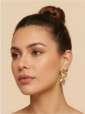 Gante Life Yaprak Formunda Orta Boy Kadın Küpe