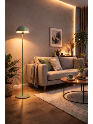 ARTILED Artıled Mantar Başlıklı Metal Lambader - Modern Köşe Aydınlatması - Dekoratif Salon Okuma Lambası