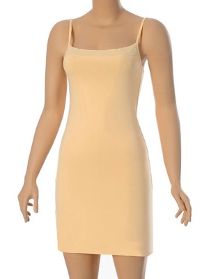 Öts Kadın Atlet Kombinezon Jüpon Astar Dantel Detaylı (%96 Pamuk - %4 Elastan)