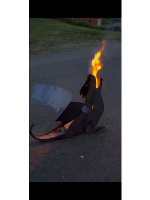 Özgürce Şömine ve Bahçe Için Şık Ateş Çukuru, Sıcaklık ve Atmosfer Artırıcı