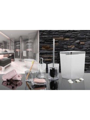 Primanova Biga 5 Parça Banyo Seti Şeffaf