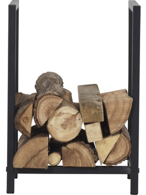 Özgürce Şık Mini Metal Şömine Odunluk, Dekoratif ve Kullanışlı Tasarım