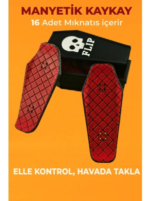 Creva Kickflip Mıknatıslı Kaykay Stres Oyuncağı Fidget Slider - Vampir Tabutu (KUTULU)