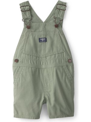 Oshkosh Erkek Bebek Salopet Şort 6 Ay-24 Ay Yeşil