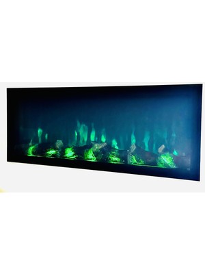 Özgürce Dekoratif Şömine 180X35X16 cm Bluetooth ve Kumanda ile Şık Tasarım