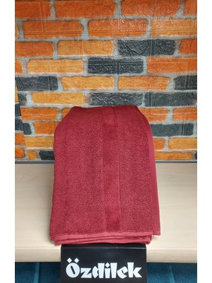 Özdilek Svv Border Kalın & Yumuşak El-Yüz Havlusu (40X76) - Brick Red (Kırmızı)