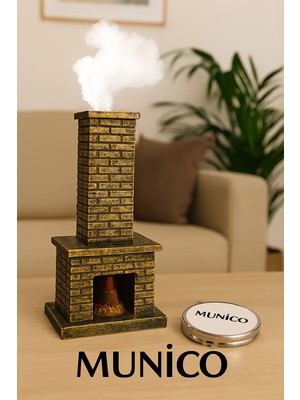 Özgürce Duman Efektli Polyester Şömine Tütsülük, Dekoratif ve Nostaljik Tasarım