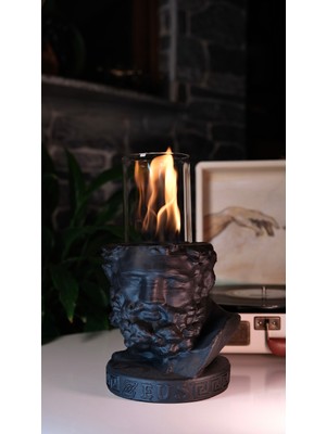 Özgürce Şık Siyah Zeos Bioethanol Masaüstü Şömine, Modern Dekorasyon Hedefli