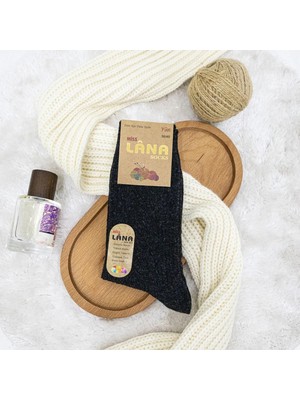 Kral Socks Kışlık Yün Çorap Lambswool (Özel Kuzu Yünlü) Kadınlar Için Termal Özellikli