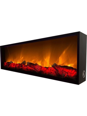 Özgürce Elektrikli Yapay Dekoratif Şömine Bluetooth 150X40CM