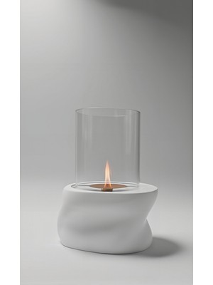 Özgürce Şömine, Bacasız Beton, 500ML Yakıt, Şık ve Kullanışlı Tasarım