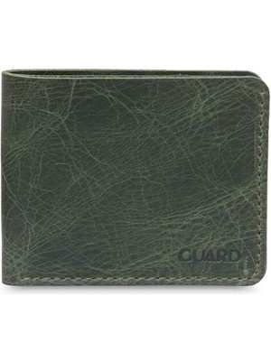 Guard Antik Yeşil El Yapımı Hakiki Deri Erkek Cüzdan // GRD260225WTT1562