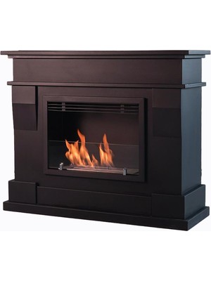 Özgürce Şık Siyah Bioetanol Şömine ile Evine Modern Atmosfer Kat