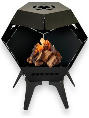 Özgürce Ateş Çukuru ve Şömine Standı, Orman ve Bahçe Için Şık ve Kullanışlı