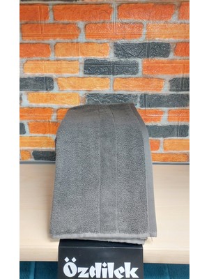 Özdilek Svv Border Kalın & Yumuşak El-Yüz Havlusu (40X76) - Charcoal (Orta Gri)