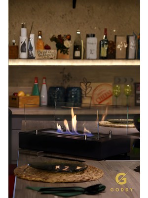 Özgürce Modern Bioethanol Masaüstü Şömine ile Sıcak ve Şık Ortamlar