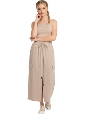 Batik Kadın Önden Yırtmaçlı Cepli Etek BAT.35051