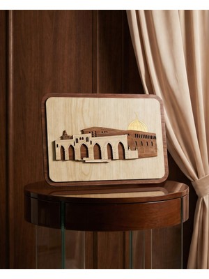 Zaytoon Kıbbli Cami  Ahşap Duvar Dekoru P00024