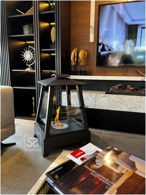 Özgürce Şık ve Güvenli Taşınabilir Bioethanol Şömine ile Sıcak Atmosfer