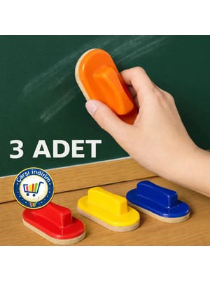 Nistabolje 3 Adet Yazı Tahta Silgisi