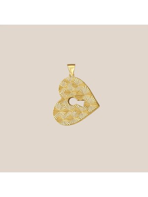 Altıntaş Kilitli Kalp Altın Kolye Ucu