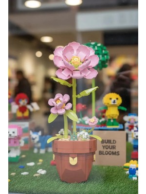 Miniso Pembe Japon Gülü Dekoratif Oyun Bloğu