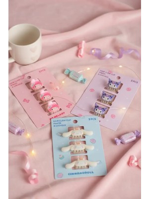 Miniso Hello Kitty Lisanslı Pençe Tokası (3 Adet)