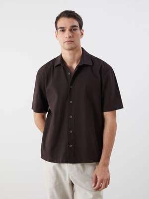 Lc Waikiki Yeni Sezon Rahat Kalıp Kısa Kollu Poplin Erkek Gömlek