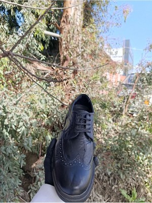 Liarca Asil Nokta Erkek Nokta Detaylı Bağcıklı Hakiki Deri Klasik Ayakkabı